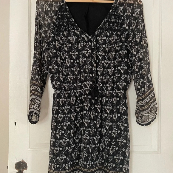 Madewell Woodland Artisan Dress 0 Boho Flowy Peasant Hippie Floral - Picture 5 of 7